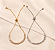 Kit com 2 pulseiras gravatinhas rivieras zircônias navetes ouro e ródio semijoia 5364205 - Imagem 3