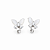 Brinco pressão borboleta zircônia ródio semijoia 7301105 - Imagem 1