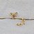 Brinco pressão laço zircônia ouro semijoia 7301005 - Imagem 2