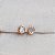 Brinco pressão gota cristal ouro semijoia 7301705 - Imagem 1