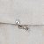 Brinco pressão gota cristal ródio semijoia 7301705 - Imagem 2