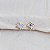 Brinco pressão quadrado cristal ouro semijoia 7301805 - Imagem 3