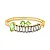 Bracelete cristais coloridos geométricos ouro semijoia - Imagem 1