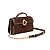 Bolsa Isla Tophandle Aurora Camurça Croco Café - Imagem 2