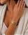 Pulseira Fernanda Villela couro dourado Salmo 23 - Imagem 2