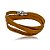 Pulseira Fernanda Villela couro caramelo mantra Entrego - Imagem 1