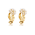 Brinco pressão mini pérolas ouro semijoia VB0766 - Imagem 1