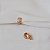 Brinco pressão meia argolinha zircônia ouro semijoia VB0769 - Imagem 2
