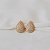 Brinco pressão gota zircônias ouro semijoia VB0760 - Imagem 1