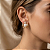 Brinco flor pérola zircônia ouro semijoia VB0710 - Imagem 2