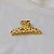 Piranha de cabelo francesa Finestra animal print dourado F22941CO - Imagem 1
