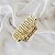 Piranha de cabelo francesa Finestra animal print dourado F22932CO - Imagem 3