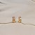 Brinco argolinha zircônias ouro semijoia 24k20005 - Imagem 1