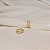 Brinco argolinha zircônias ouro semijoia 24k20005 - Imagem 2