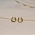 Brinco argolinha retangular ouro semijoia 26k08013 - Imagem 2
