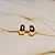 Brinco argolinha abaulada ouro semijoia 26k08075 - Imagem 1