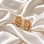 Brinco Argolinha com Mini Pérolas Ouro Semioia 25k07043 - Imagem 1
