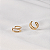 Piercing de encaixe zircônia ouro semijoia par 26k08024 - Imagem 1