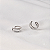 Piercing de encaixe zircônia ródio semijoia par 26k08024 - Imagem 1