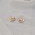 Piercing de encaixe aros zircônia ouro semijoia par 26k08022 - Imagem 2