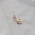 Piercing de encaixe aros zircônia ouro semijoia par 26k08022 - Imagem 3