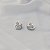 Piercing de encaixe aros zircônia ródio semijoia par 26k08022 - Imagem 2