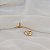 Brinco argolinha zircônia ouro semijoia 26k08043 - Imagem 2