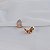 Brinco argolinha gota zircônia ouro semijoia 26k08083 - Imagem 2