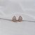 Brinco argolinha gota zircônia ouro semijoia 26k08083 - Imagem 1