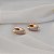 Brinco argolinha v zircônia ouro semijoia 26k08010 - Imagem 1