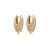Brinco argolinha v zircônia ouro semijoia 26k08010 - Imagem 1