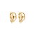 Brinco pressão meia argola ouro semijoia 26k06031 - Imagem 1