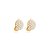 Brinco pressão botão mini pérolas ouro semijoia 26k08006 - Imagem 1