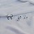 Kit 3 brincos estrelas zircônia ródio semijoia 26k08023 - Imagem 2