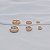 Kit 3 brincos argolinhas texturizadas ouro semijoia 24k02003 - Imagem 3