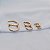 Kit 3 brincos argolinhas zircônias ouro semijoia 25k05025 - Imagem 2
