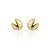 Brinco Claudia Arbex biscoito da sorte ouro vintage - Imagem 1