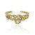 Bracelete Claudia Arbex biscoito da sorte black diamond ouro vintage - Imagem 1