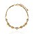 Colar Claudia Arbex biscoito da sorte cristais ouro vintage - Imagem 1