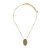 Colar Hector Albertazzi curto animal print ouro vintage - Imagem 1
