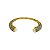 Bracelete Hector Albertazzi cristais e pérola ouro vintage - Imagem 1
