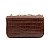 Bolsa Isla Anne Couro Maxi Croco Pinhão - Imagem 3