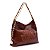 Bolsa Isla Dayse Hobo Couro Estonado Pinhão - Imagem 3