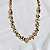 Colar Claudia Arbex biscoito da sorte cristais ouro vintage - Imagem 6