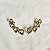 Brinco ear cuff Claudia Arbex biscoito da sorte cristais ouro vintage - Imagem 2