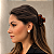 Piranha de cabelo Bianca acrílico marrom com cristais g 05 176 - Imagem 2