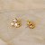 Brinco Morena Canela cristais swarovski ouro vintage semijoia - Imagem 4