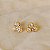 Brinco Morena Canela cristais swarovski ouro vintage semijoia - Imagem 5