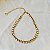 Colar Morena Canela riviera cristais swarovski ouro vintage semijoia - Imagem 4
