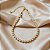 Colar Morena Canela riviera cristais swarovski ouro vintage semijoia - Imagem 2